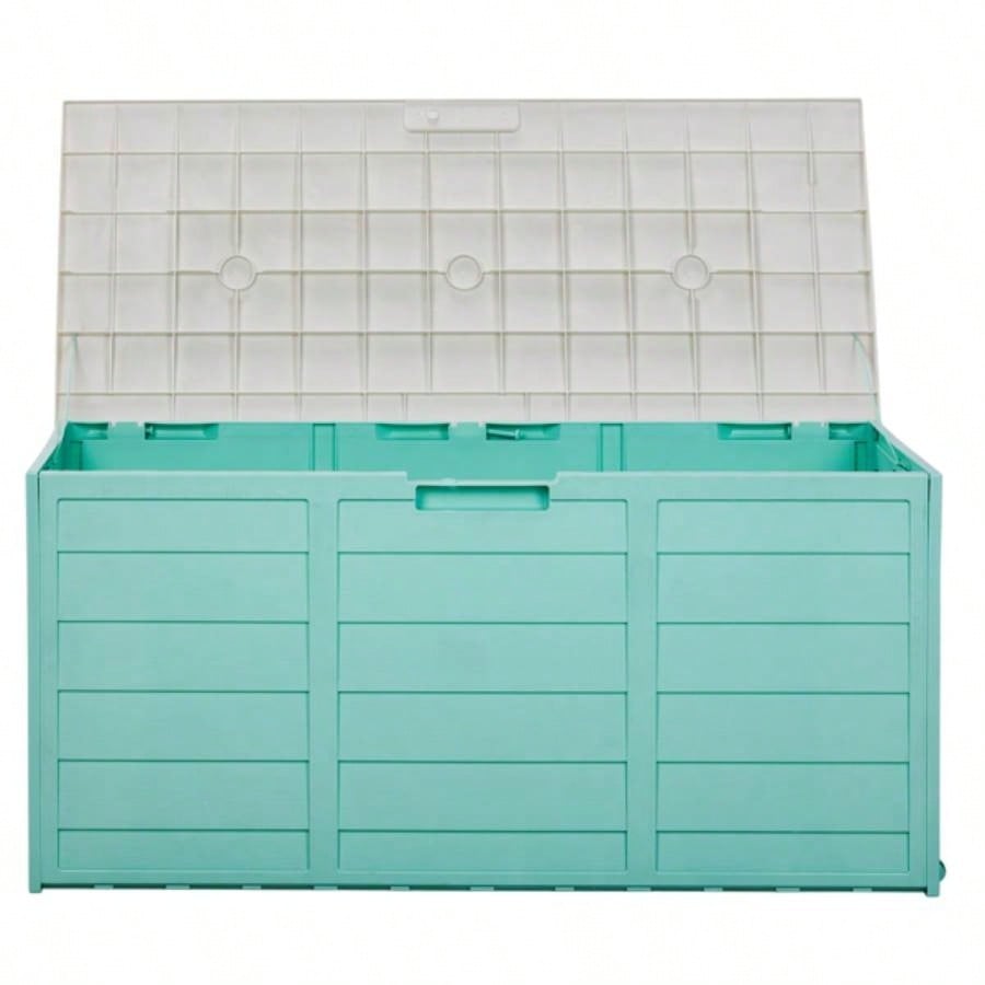 75gal 280L Outdoor Garden Plastic Storage Deck Box Chest Tools Cushions Toys Lockable