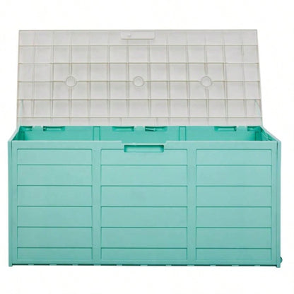 75gal 280L Outdoor Garden Plastic Storage Deck Box Chest Tools Cushions Toys Lockable