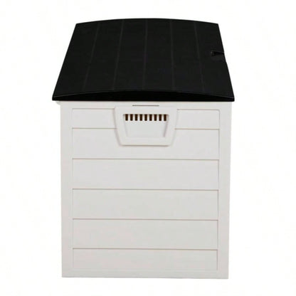 75gal 280L Outdoor Garden Plastic Storage Deck Box Chest Tools Cushions Toys Lockable