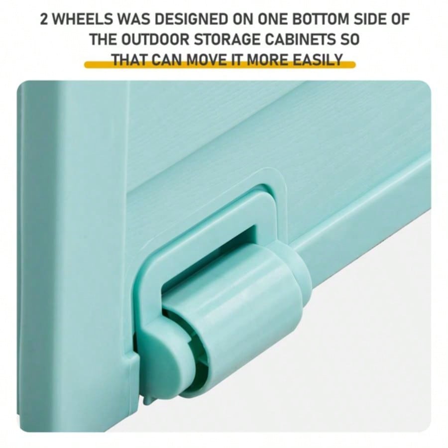 75gal 280L Outdoor Garden Plastic Storage Deck Box Chest Tools Cushions Toys Lockable