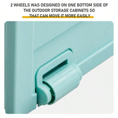 75gal 280L Outdoor Garden Plastic Storage Deck Box Chest Tools Cushions Toys Lockable