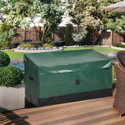 130 Gallon Waterproof Deck Box, Portable Outdoor PVC Storage Box All Weather, Camping Boat Garden Poolside Yard, Green