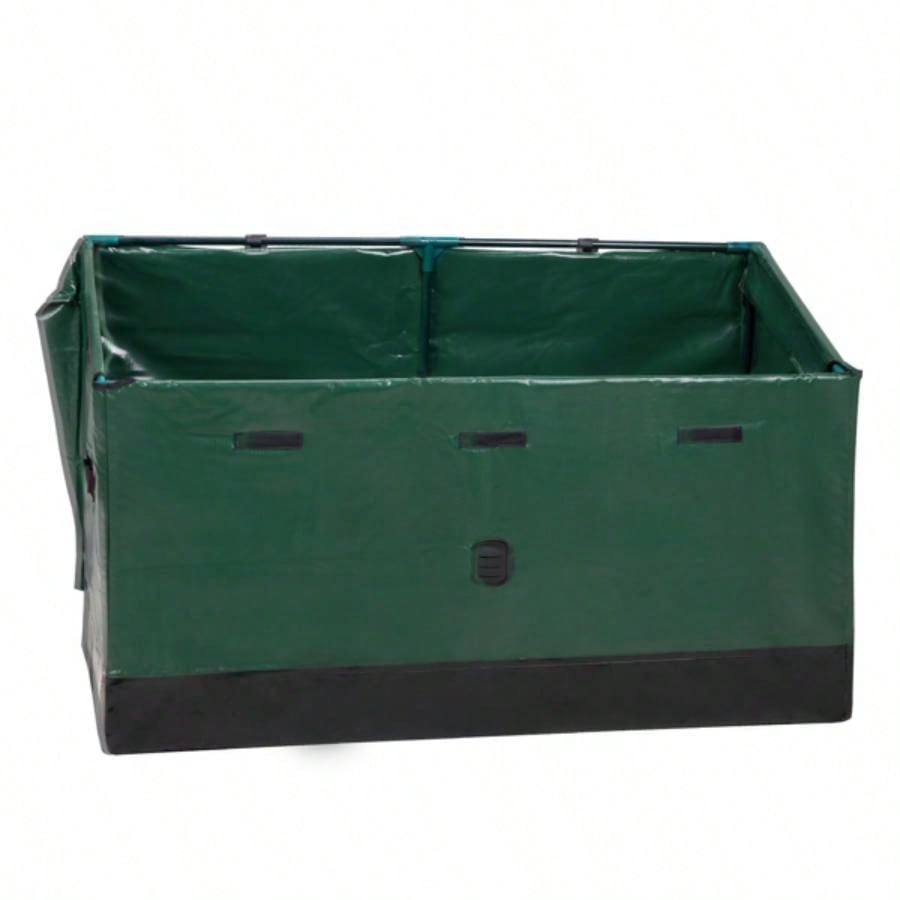 130 Gallon Waterproof Deck Box, Portable Outdoor PVC Storage Box All Weather, Camping Boat Garden Poolside Yard, Green