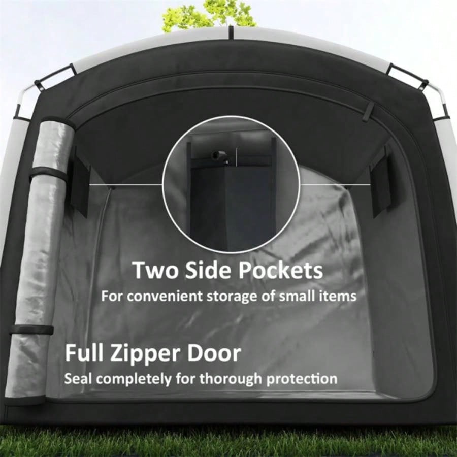 Black Bike Storage Shed Tent 3 - 4 Bicycles