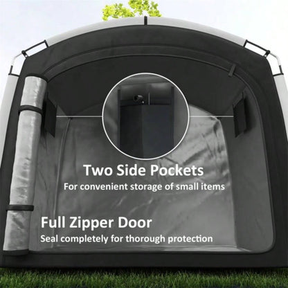 Black Bike Storage Shed Tent 3 - 4 Bicycles