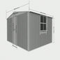 New Outdoor Storage Shed has two Functions: Metal shed and Firewood Shed 11ftx13ft,