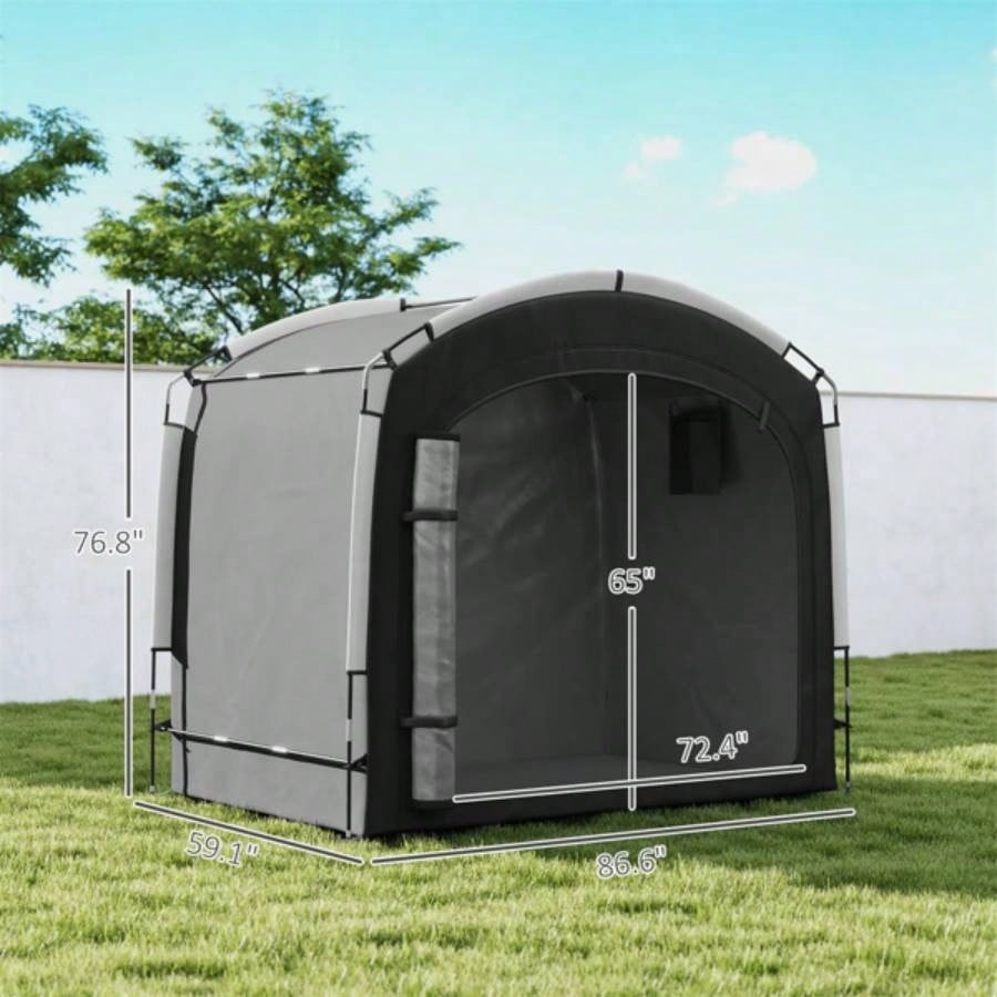 Black Bike Storage Shed Tent 3 - 4 Bicycles