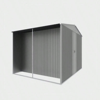 New Outdoor Storage Shed has two Functions: Metal shed and Firewood Shed 11ftx13ft,