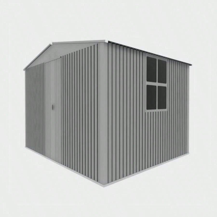New Outdoor Storage Shed has two Functions: Metal shed and Firewood Shed 11ftx13ft,