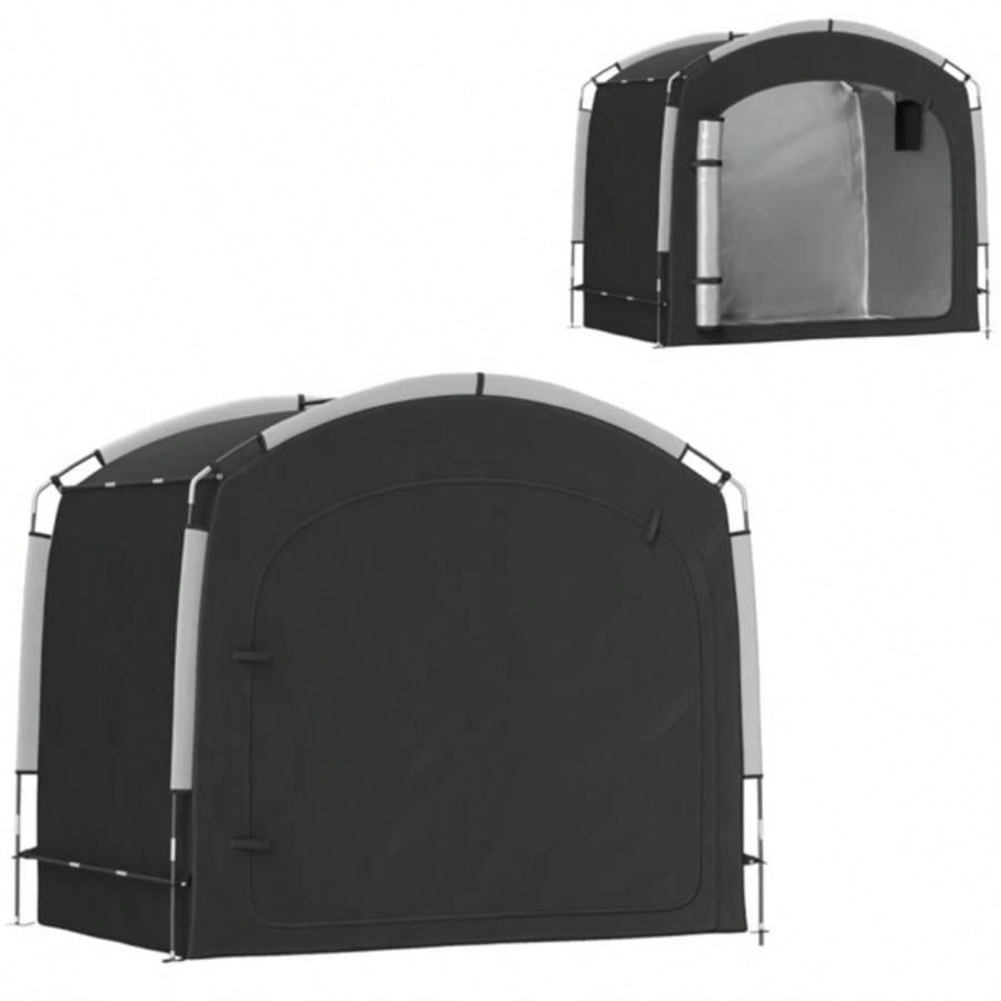Black Bike Storage Shed Tent 3 - 4 Bicycles