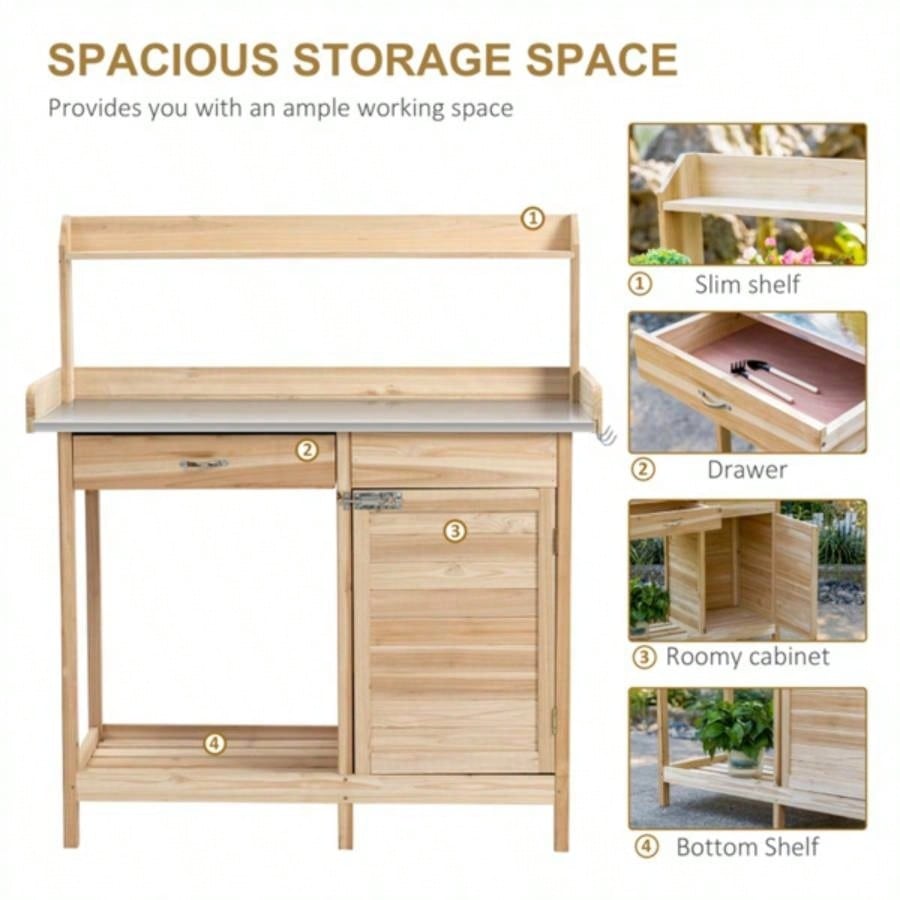 Garden Work Open Shelf Storage