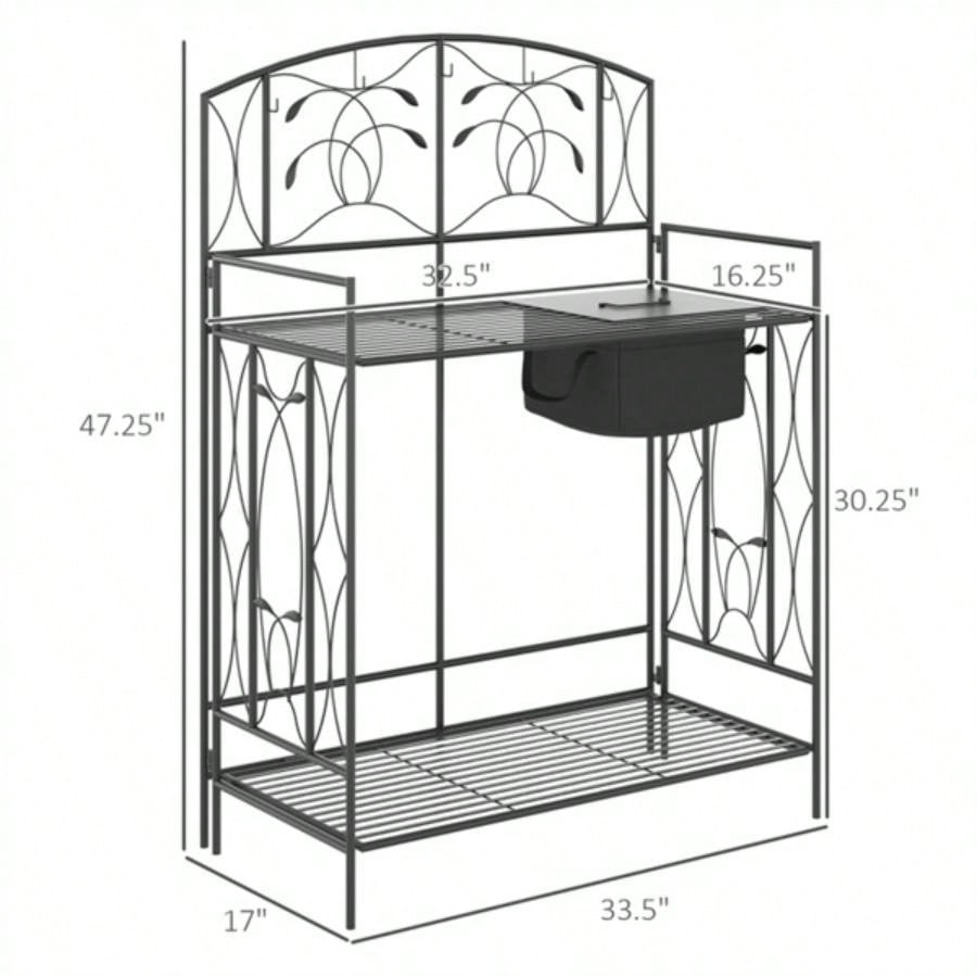 Garden Work Open Shelf Storage