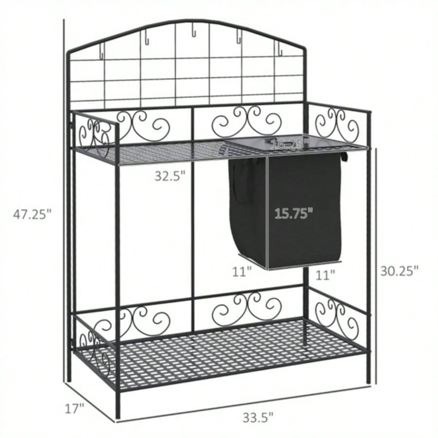 Garden Work Open Shelf Storage