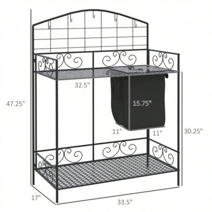 Garden Work Open Shelf Storage