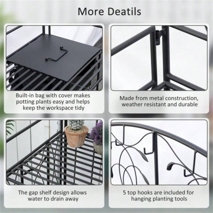 Garden Work Open Shelf Storage