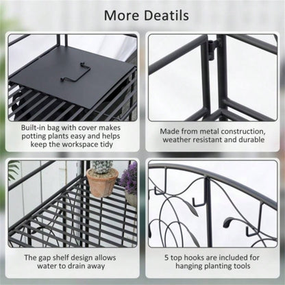 Garden Work Open Shelf Storage