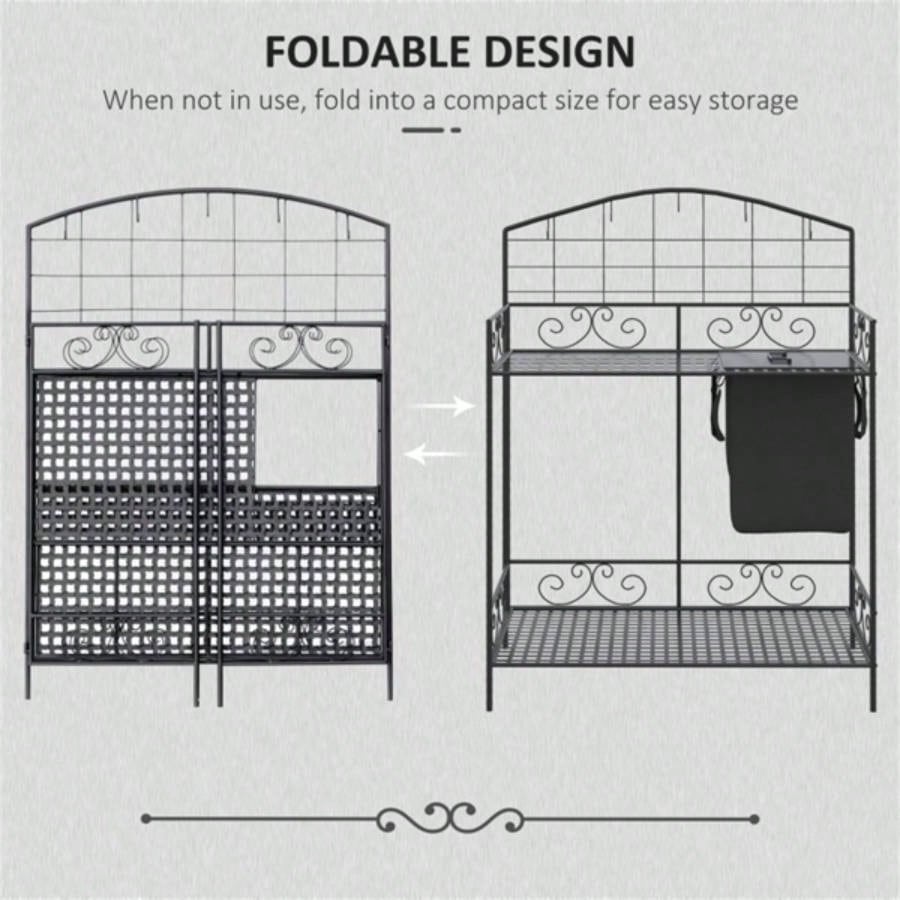 Garden Work Open Shelf Storage