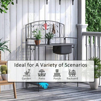 Garden Work Open Shelf Storage