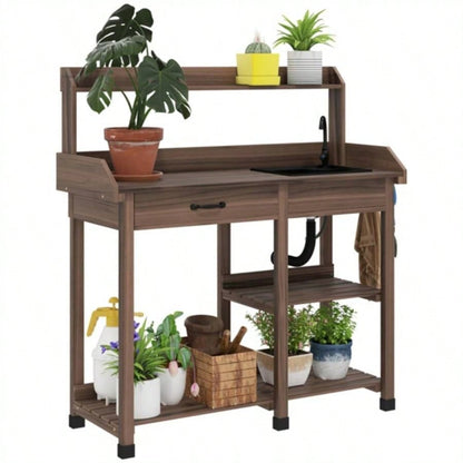 Garden Work Open Shelf Storage
