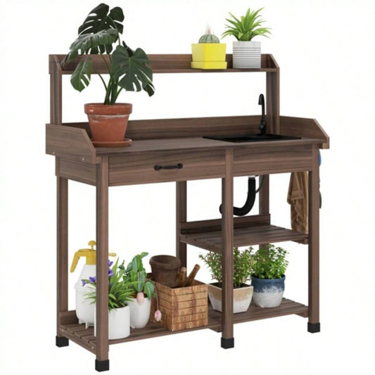 Garden Work Open Shelf Storage