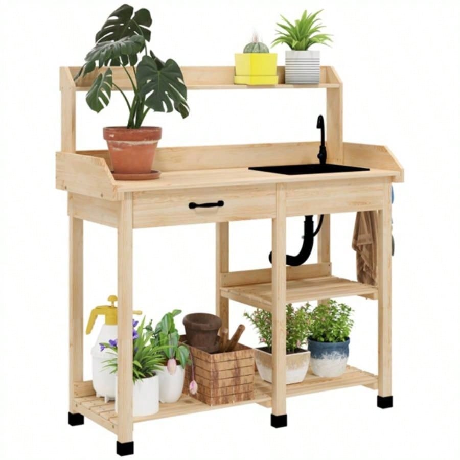 Garden Work Open Shelf Storage