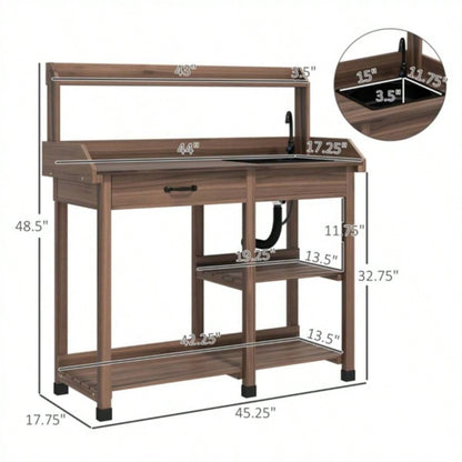 Garden Work Open Shelf Storage