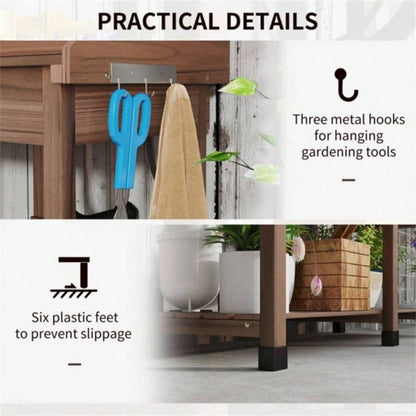 Garden Work Open Shelf Storage