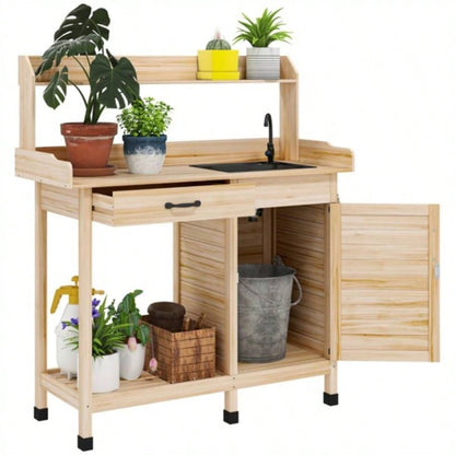 Garden Work Open Shelf Storage