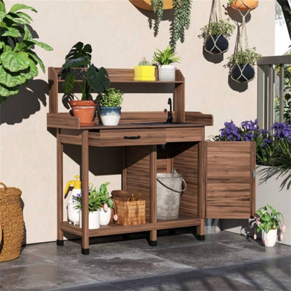 Garden Work Open Shelf Storage