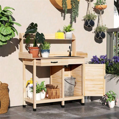 Garden Work Open Shelf Storage