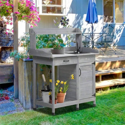Garden Work Open Shelf Storage