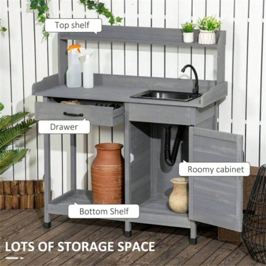 Garden Work Open Shelf Storage