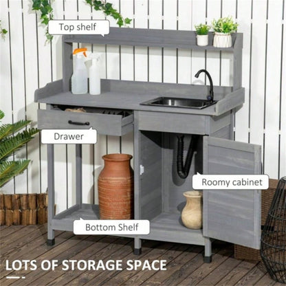 Garden Work Open Shelf Storage