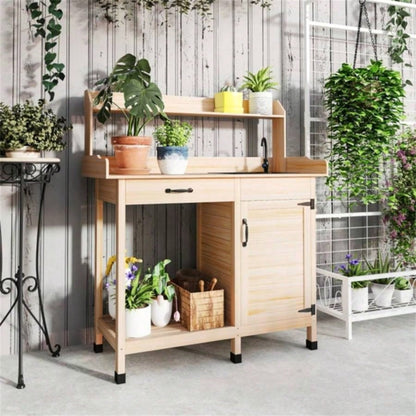 Garden Work Open Shelf Storage