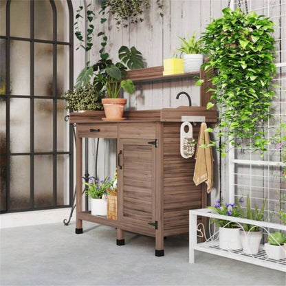 Garden Work Open Shelf Storage