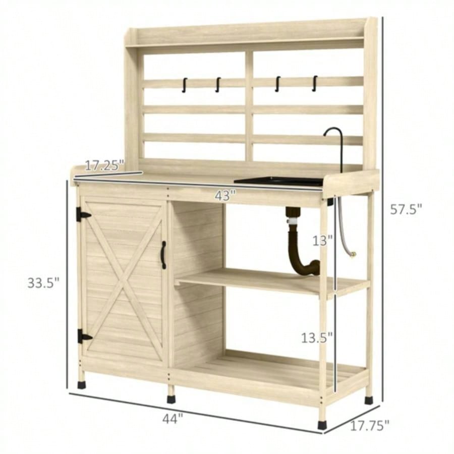 Garden Work Open Shelf Storage