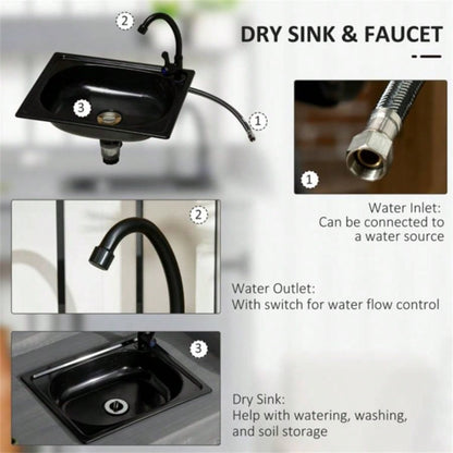 Garden Work Open Shelf Storage