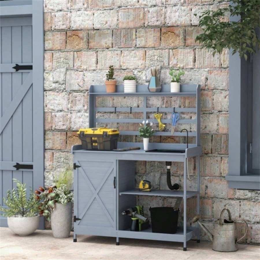 Garden Work Open Shelf Storage