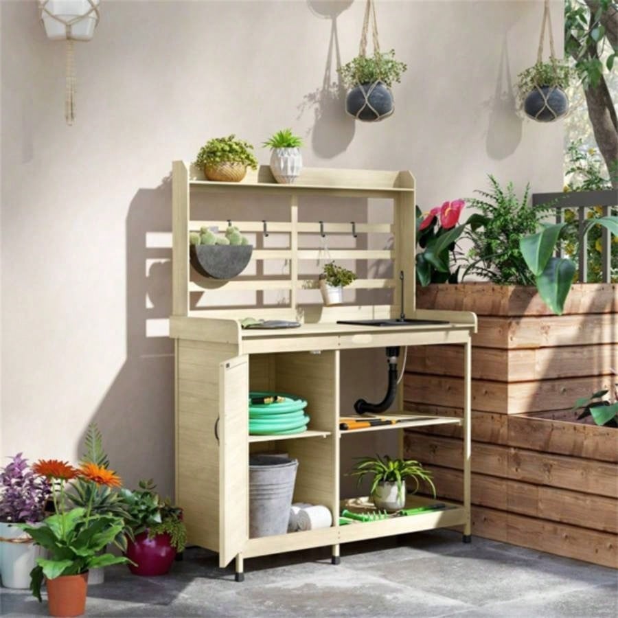 Garden Work Open Shelf Storage
