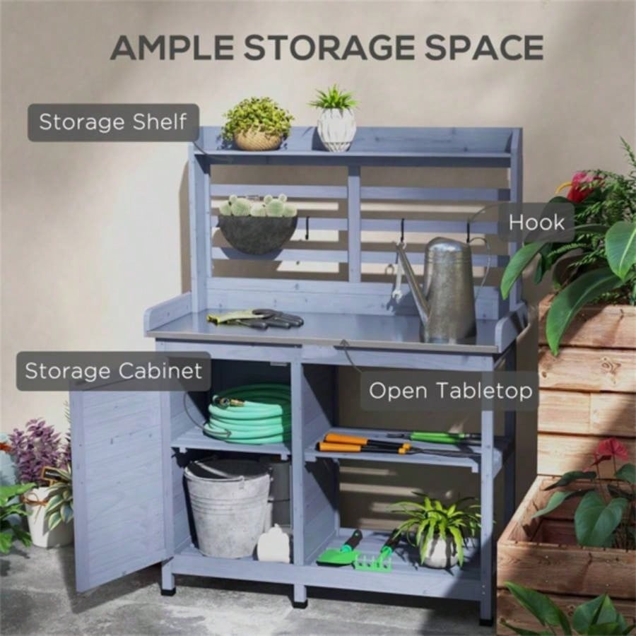 Garden Work Open Shelf Storage