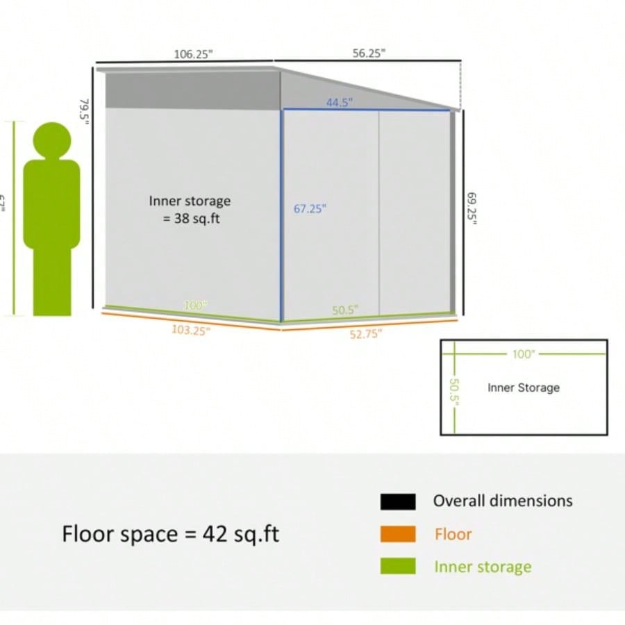 Outdoor Garden Storage Shed House