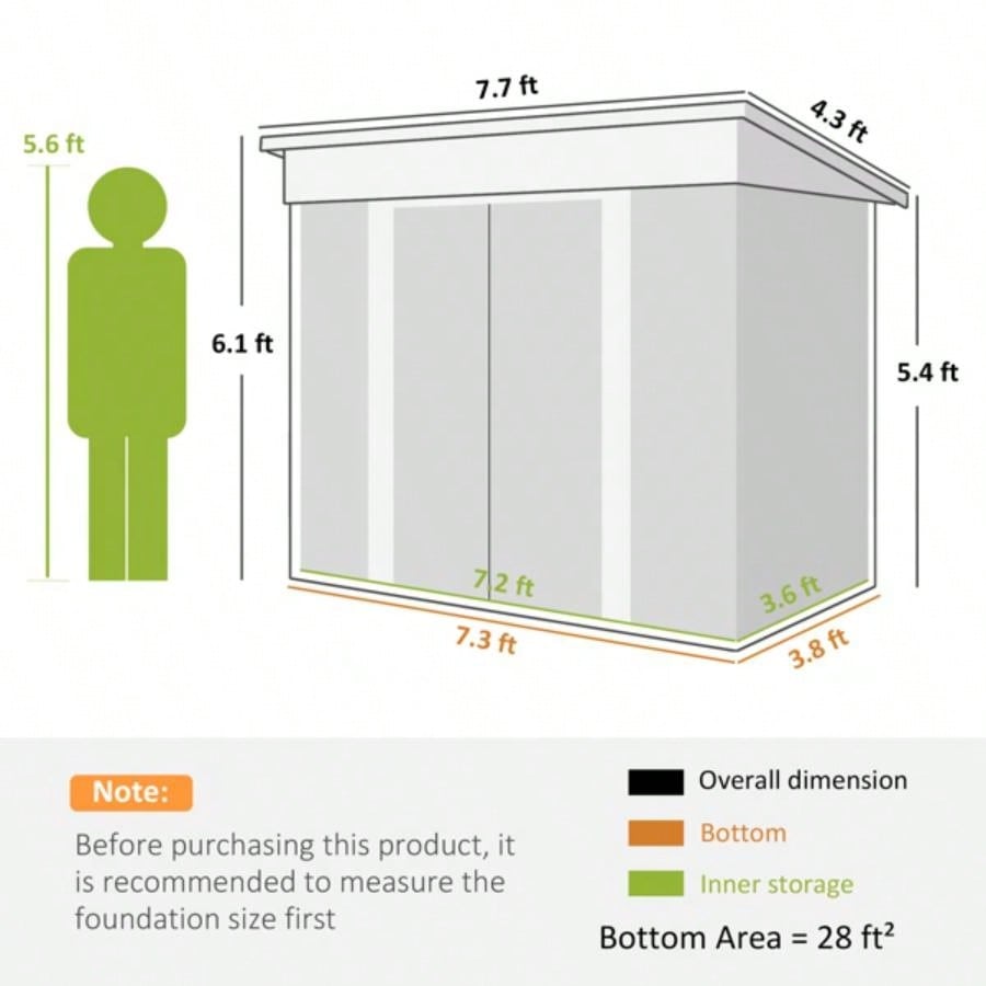 Outdoor Garden Storage Shed House