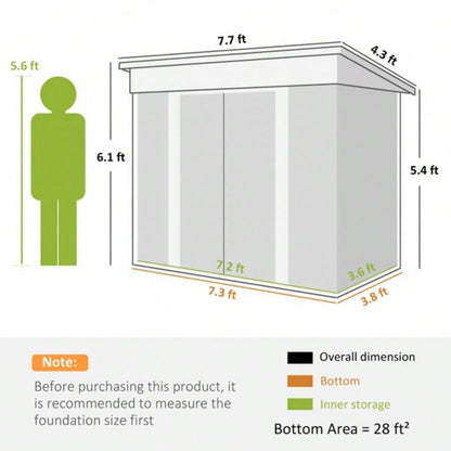 Outdoor Garden Storage Shed House