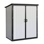 5x3FT Outdoor Storage Shed Waterproof Resin Cabinet with Lockable Doors Bikes and Patio Furniture