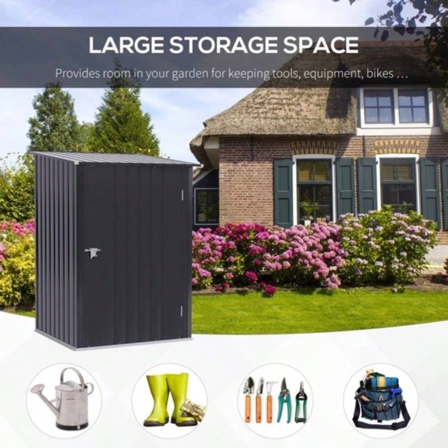 Outdoor Garden Storage Shed Galvanized Steel House Prohibited by
