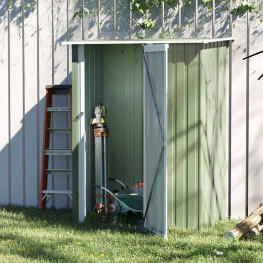 Metal Outdoor Storage Shed, Garden House Cabinet - 539; 339; Green - AS Prohibited by