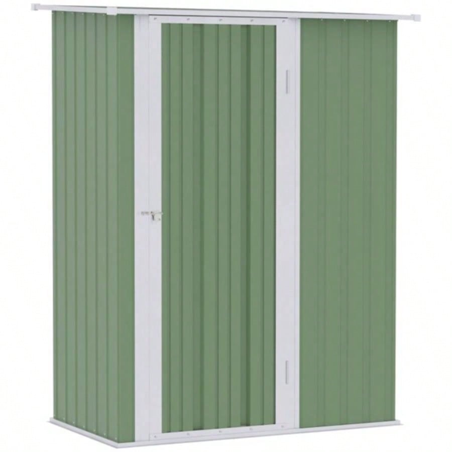 Metal Outdoor Storage Shed, Garden House Cabinet - 539; 339; Green - AS Prohibited by