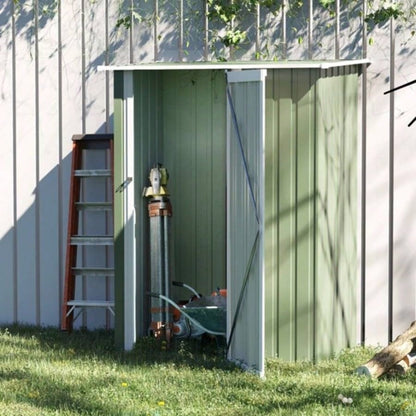 Metal Outdoor Storage Shed, Garden House Cabinet - 539; 339; Green - AS Prohibited by