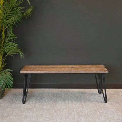 Aryven Industrial Wood Dining, Rustic Dark Pine