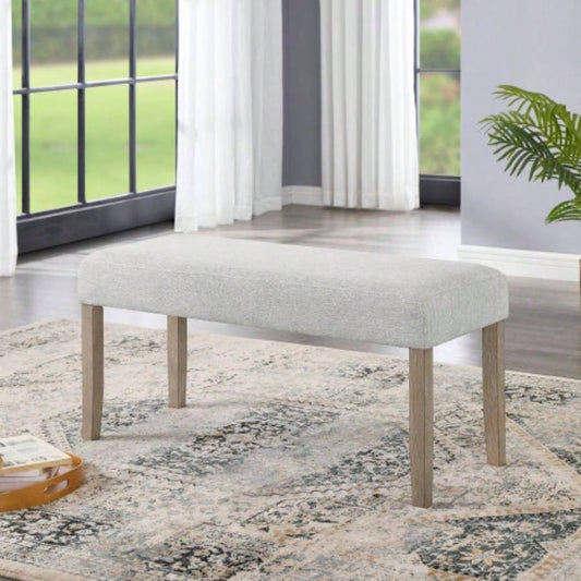 Tabitha Light Oak Dining with Light Gray Fabric